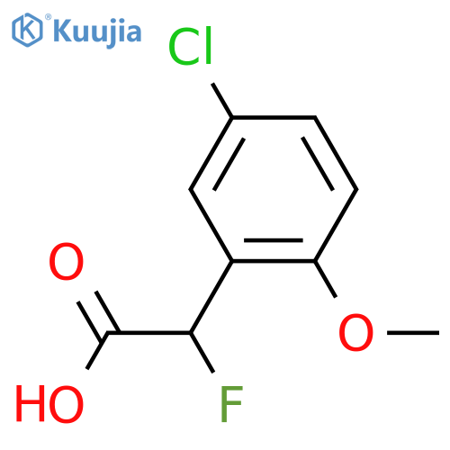 2-(5-Chloro-2-methoxyphenyl)-2-fluoroacetic acid structure