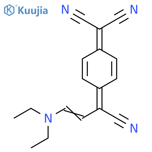 2-4-1-Cyano-3-(diethylamino)-2-propen-1-ylidene-2,5-cyclohexadien-1-ylidenepropanedinitrile structure