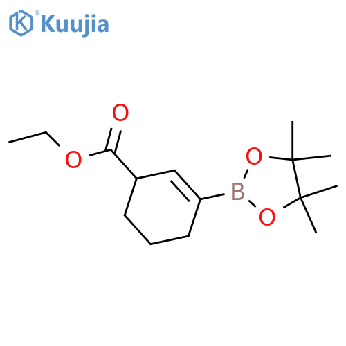 ethyl 3-(4,4,5,5-tetramethyl-1,3,2-dioxaborolan-2-yl)cyclohex-2-ene-1-carboxylate structure