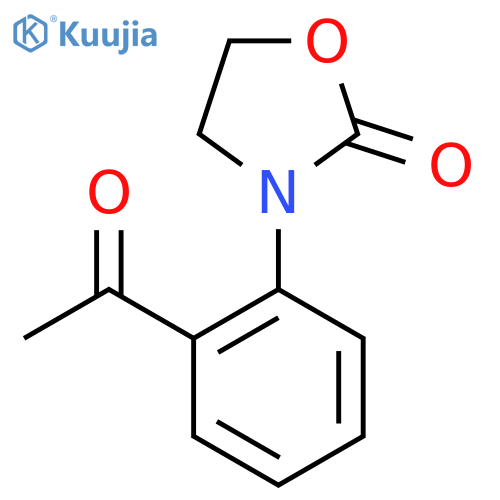 3-(2-Acetylphenyl)-1,3-oxazolidin-2-one structure