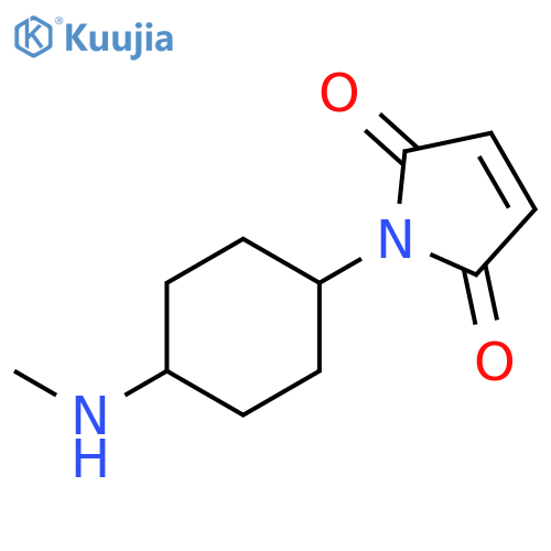 1-4-(methylamino)cyclohexyl-2,5-dihydro-1H-pyrrole-2,5-dione structure