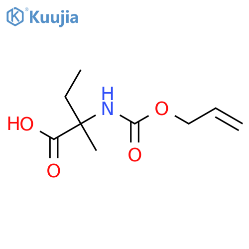 2-Methyl-2-{[(prop-2-en-1-yloxy)carbonyl]amino}butanoic acid structure