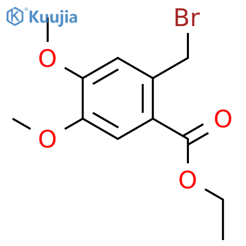 Ethyl 2-(bromomethyl)-4,5-dimethoxybenzoate structure