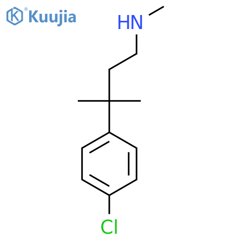 3-(4-chlorophenyl)-3-methylbutyl(methyl)amine structure