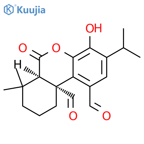 10aH-Dibenzo[b,d]pyran-1,10a-dicarboxaldehyde,6,6a,7,8,9,10-hexahydro-4-hydroxy-7,7-dimethyl-3-(1-methylethyl)-6-oxo-,(6aR,10aR)- structure
