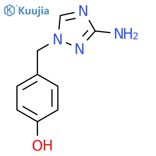 4-(3-amino-1H-1,2,4-triazol-1-yl)methylphenol structure