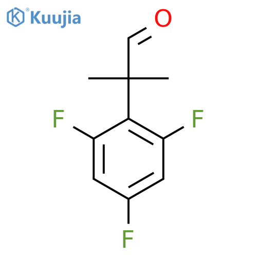 2-methyl-2-(2,4,6-trifluorophenyl)propanal structure