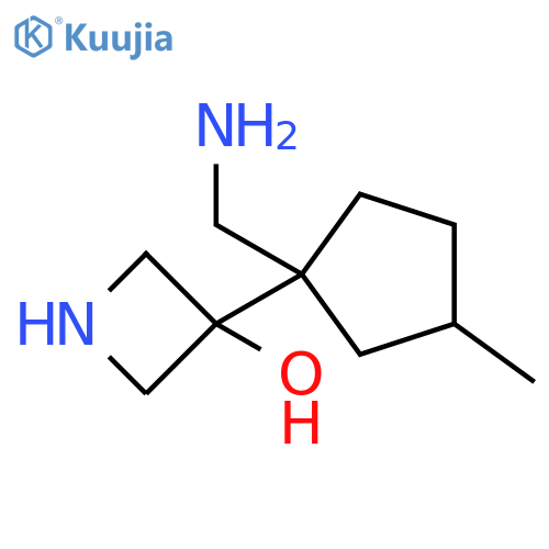 3-Azetidinol, 3-[1-(aminomethyl)-3-methylcyclopentyl]- structure