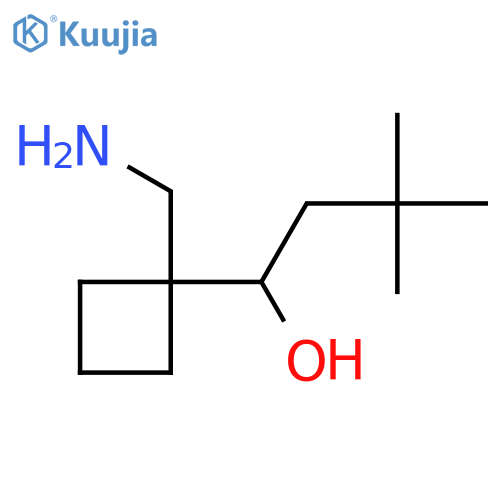 1-[1-(Aminomethyl)cyclobutyl]-3,3-dimethylbutan-1-ol structure
