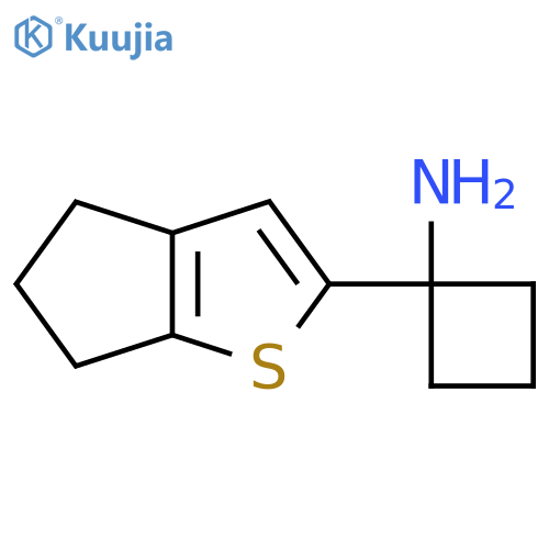 1-{4H,5H,6H-cyclopentabthiophen-2-yl}cyclobutan-1-amine structure