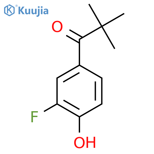 1-(3-Fluoro-4-hydroxyphenyl)-2,2-dimethylpropan-1-one structure