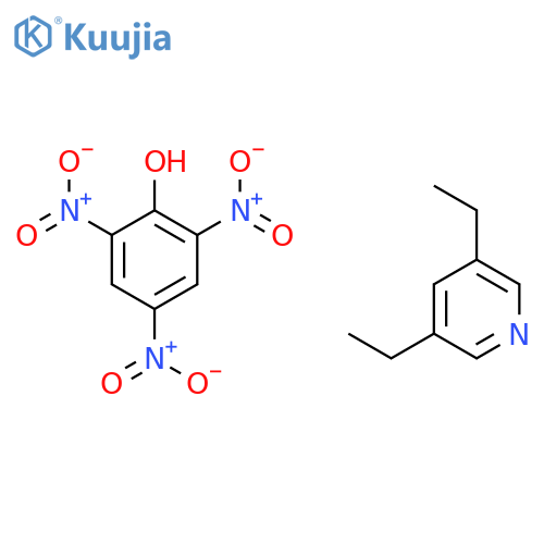 Pyridine, 3,5-diethyl-, compd. with 2,4,6-trinitrophenol (1:1) structure