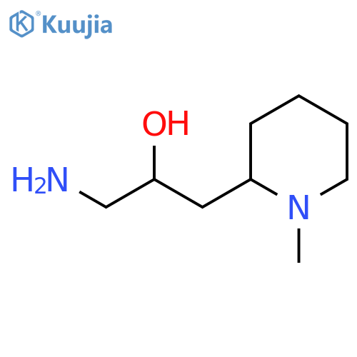 1-amino-3-(1-methylpiperidin-2-yl)propan-2-ol structure