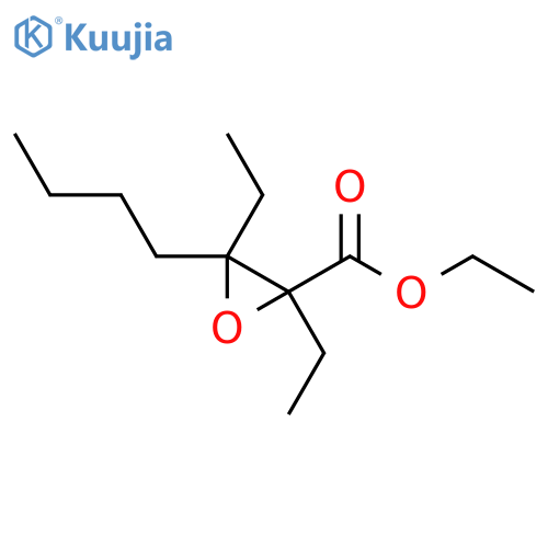 Ethyl 3-butyl-2,3-diethyloxirane-2-carboxylate structure