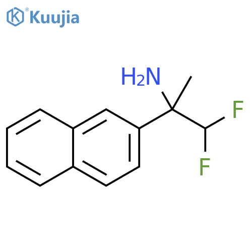 1,1-difluoro-2-(naphthalen-2-yl)propan-2-amine structure