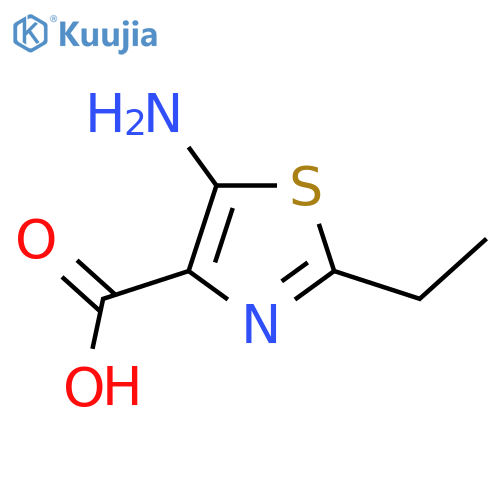 5-Amino-2-ethyl-1,3-thiazole-4-carboxylic acid structure