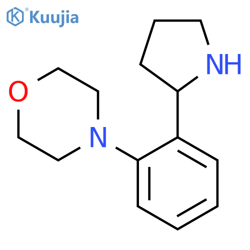4-2-(pyrrolidin-2-yl)phenylmorpholine structure
