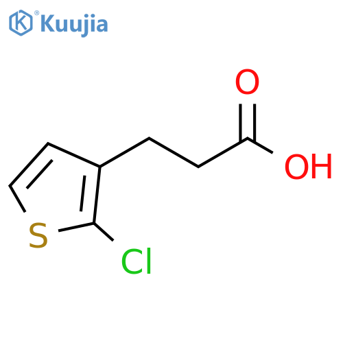 3-(2-chlorothiophen-3-yl)propanoic acid structure