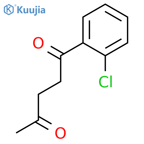 1-(2-chlorophenyl)pentane-1,4-dione structure