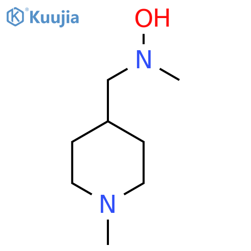 N-methyl-N-(1-methylpiperidin-4-yl)methylhydroxylamine structure