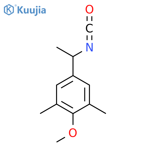 5-(1-isocyanatoethyl)-2-methoxy-1,3-dimethylbenzene structure