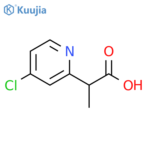 2-(4-chloropyridin-2-yl)propanoic acid structure