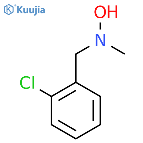 N-(2-chlorophenyl)methyl-N-methylhydroxylamine structure