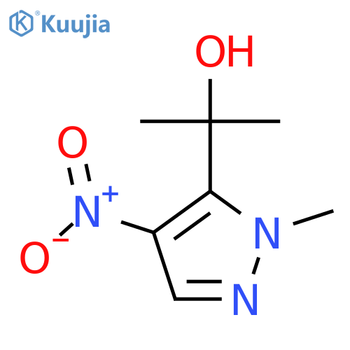 2-(1-methyl-4-nitro-1H-pyrazol-5-yl)propan-2-ol structure