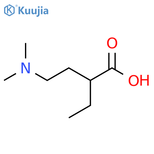4-(dimethylamino)-2-ethylbutanoic acid structure