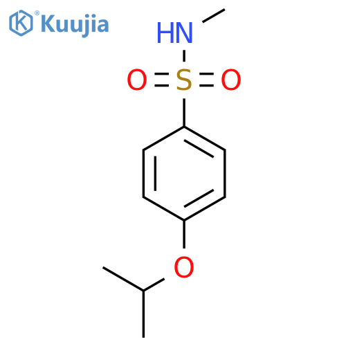 N-methyl-4-(propan-2-yloxy)benzene-1-sulfonamide structure