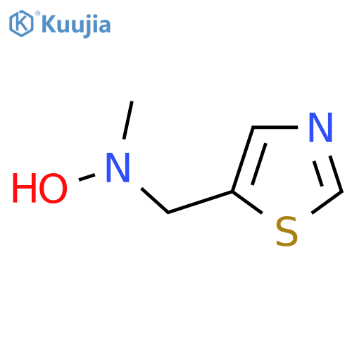 N-methyl-N-(1,3-thiazol-5-yl)methylhydroxylamine structure