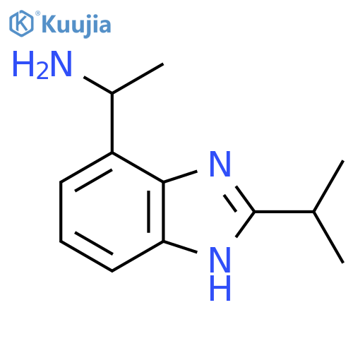1-2-(propan-2-yl)-1H-1,3-benzodiazol-4-ylethan-1-amine structure