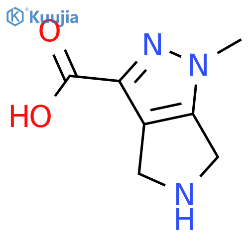 1-methyl-1H,4H,5H,6H-pyrrolo3,4-cpyrazole-3-carboxylic acid structure