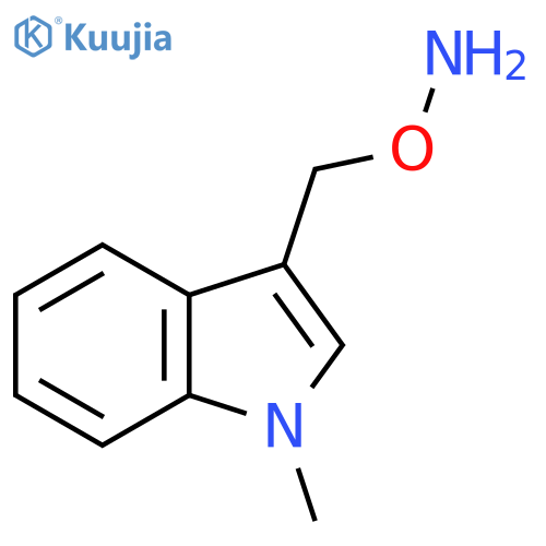 O-(1-methyl-1H-indol-3-yl)methylhydroxylamine structure