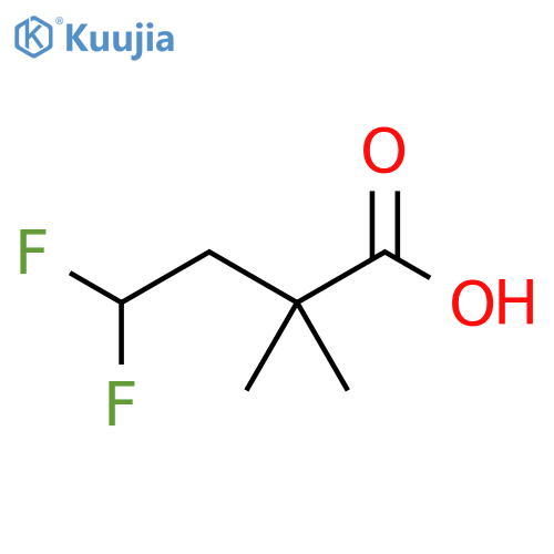 4,4-difluoro-2,2-dimethylbutanoic acid structure