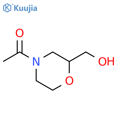 1-2-(hydroxymethyl)morpholin-4-ylethan-1-one structure