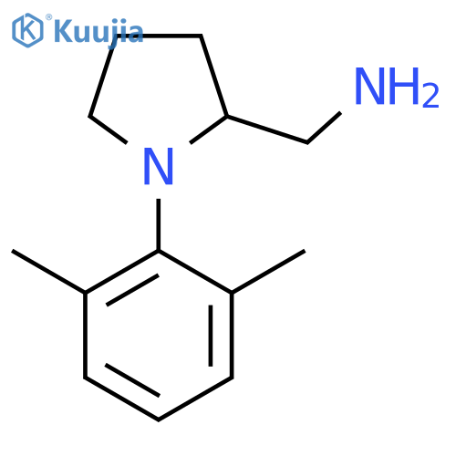 1-(2,6-dimethylphenyl)pyrrolidin-2-ylmethanamine structure