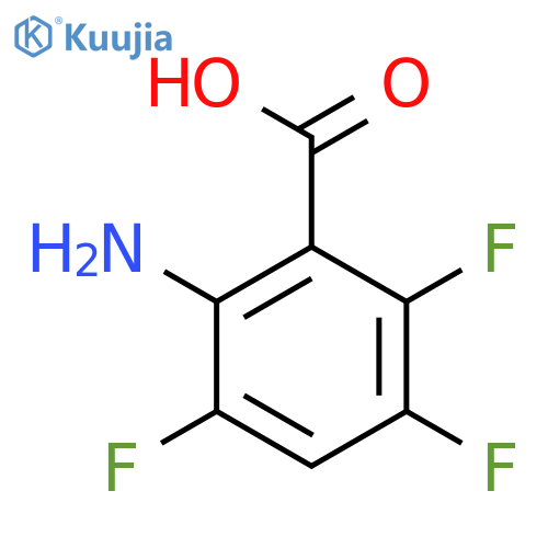 2-amino-3,5,6-trifluorobenzoic acid structure