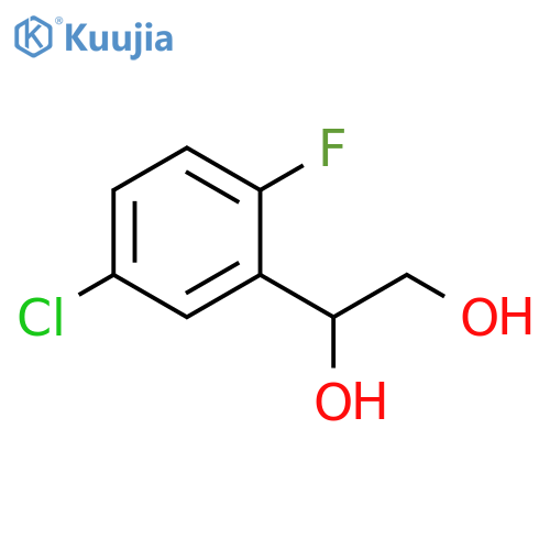 1-(5-chloro-2-fluorophenyl)ethane-1,2-diol structure