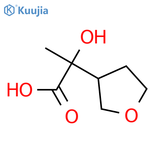 2-hydroxy-2-(oxolan-3-yl)propanoic acid structure