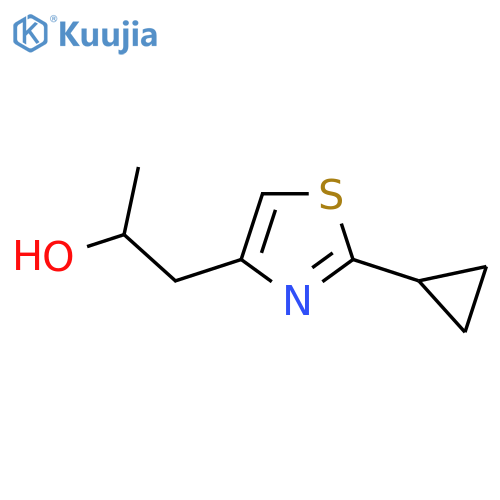 1-(2-cyclopropyl-1,3-thiazol-4-yl)propan-2-ol structure