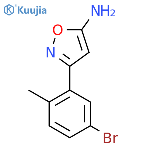 3-(5-bromo-2-methylphenyl)-1,2-oxazol-5-amine structure