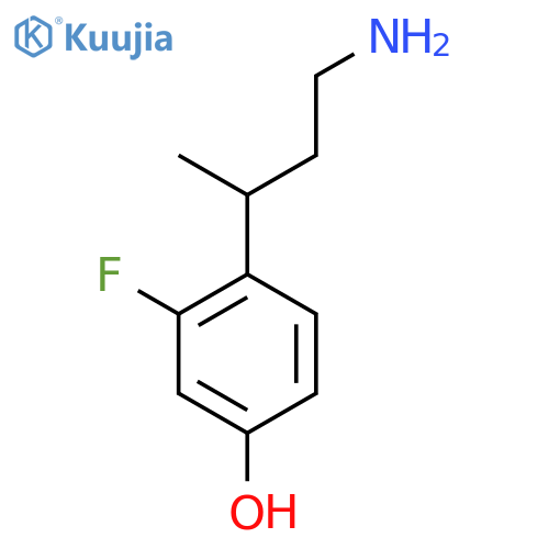 4-(4-aminobutan-2-yl)-3-fluorophenol structure