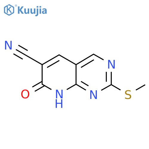 2-Methylsulfanyl-7-oxo-8H-pyrido[2,3-d]pyrimidine-6-carbonitrile structure