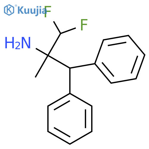 1,1-difluoro-2-methyl-3,3-diphenylpropan-2-amine structure