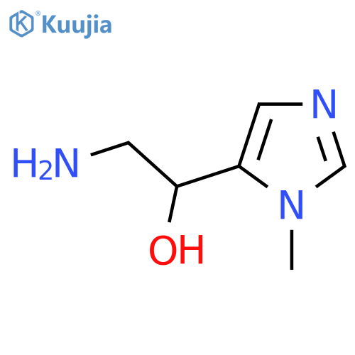 2-amino-1-(1-methyl-1H-imidazol-5-yl)ethan-1-ol structure