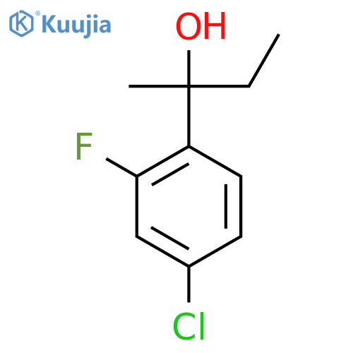 2-(4-Chloro-2-fluorophenyl)butan-2-ol structure