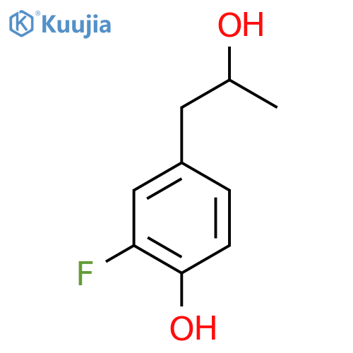 2-fluoro-4-(2-hydroxypropyl)phenol structure