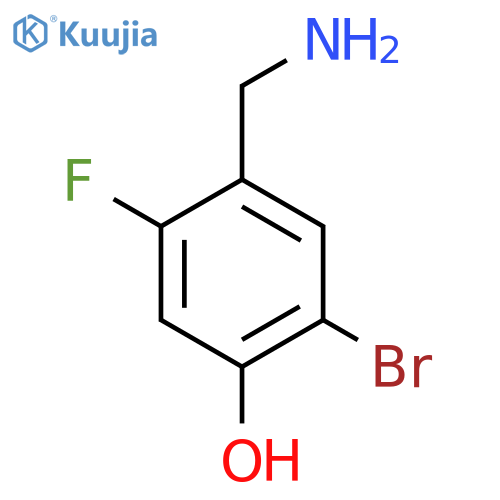 5-Bromo-2-fluoro-4-hydroxybenzylamine structure