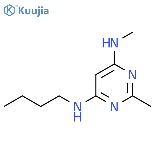 N4-Butyl-N6,2-dimethylpyrimidine-4,6-diamine structure
